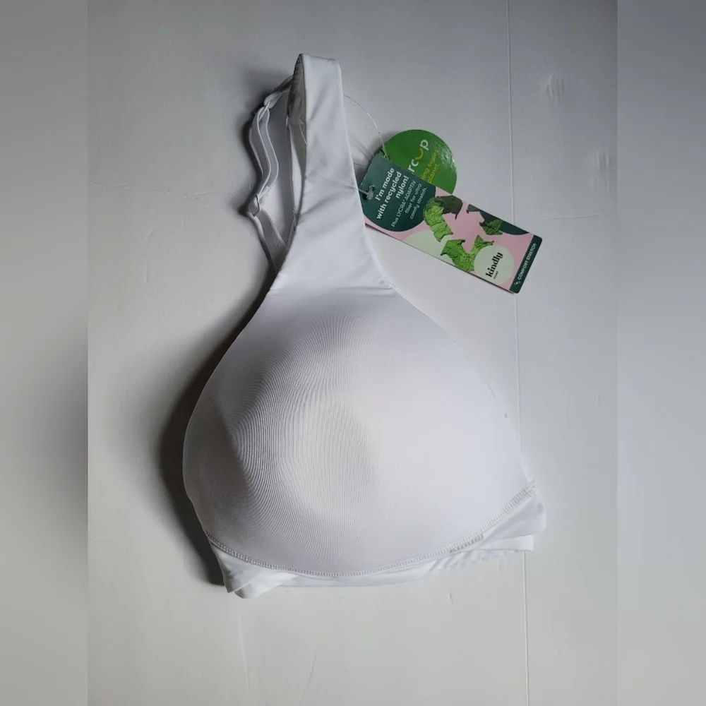 Women's White Plunge Bra